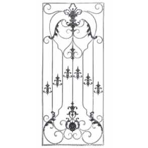 Кованая декоративная панель арт. 1320 разм. 70x160