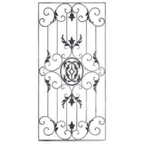 Кованая декоративная панель арт. 1321 разм. 95x195