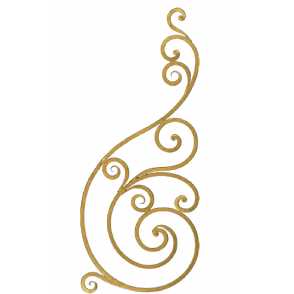 Кованая розетка арт. 1323 разм. 42x100