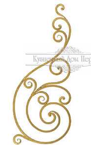 Кованая розетка арт. 1323 разм. 42x100