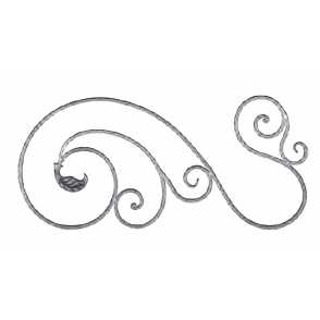 Кованые навершия на забор, ворота  арт. 1325 разм. 88x40