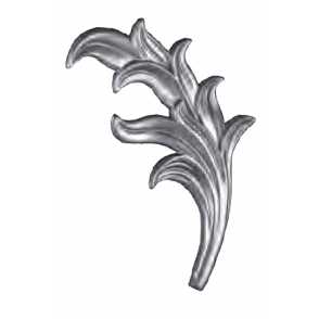 Кованый лист литье арт. 132 разм. 19x9,5