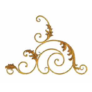 Кованые навершия на забор, ворота  арт. 1330 разм. 63x86