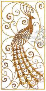 Кованая декоративная панель арт. 1340 разм. 80x160