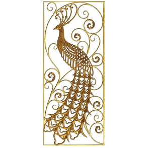 Кованая декоративная панель арт. 1343 разм. 70x160