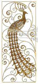 Кованая декоративная панель арт. 1344 разм. 80x195