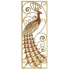 Кованая декоративная панель арт. 1348 разм. 60x160