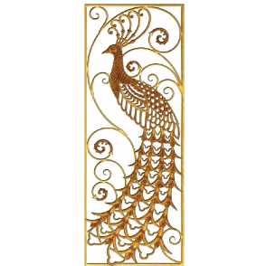 Кованая декоративная панель арт. 1349 разм. 60x160