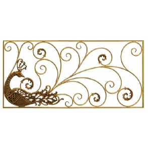 Кованая декоративная панель арт. 1357 разм. 125x60