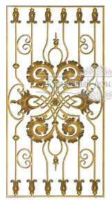 Кованая декоративная панель арт. 1360 разм. 80x160