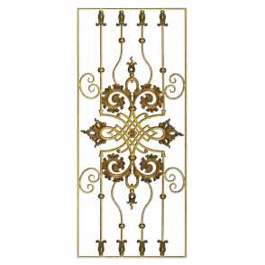 Кованая декоративная панель арт. 1362 разм. 70x160