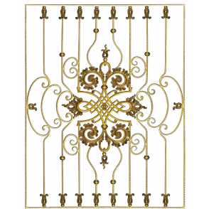 Кованая декоративная панель арт. 1363 разм. 125x160