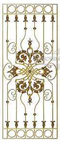 Кованая декоративная панель арт. 1364 разм. 80x195