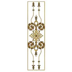 Кованая декоративная панель арт. 1366 разм. 40x160