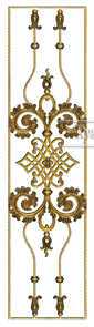 Кованая декоративная панель арт. 1366 разм. 40x160