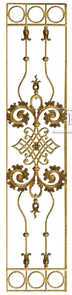 Кованая декоративная панель арт. 1368 разм. 40x195