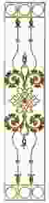 Кованая декоративная панель арт. 1368 разм. 40x195