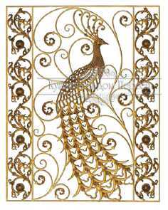 Кованая декоративная панель арт. 1380 разм. 125x160