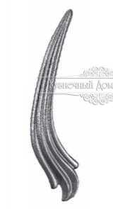 Кованый лист литье арт. 138 разм. 23x60