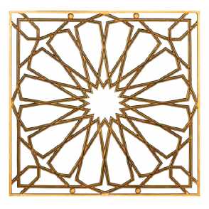 Кованая декоративная панель арт. 1405 разм. 80x80,5