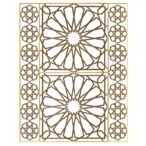 Кованая декоративная панель арт. 1406 разм. 125x160