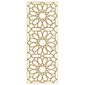 Кованая декоративная панель арт. 1407 разм. 60x160