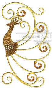 Кованый декоративный узор двусторонний арт. 1410 разм. 90x53