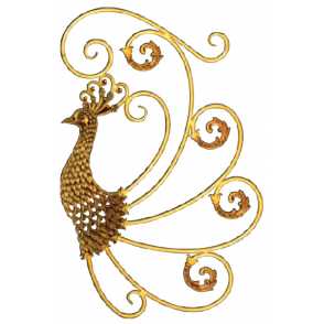 Кованый декоративный узор двусторонний арт. 1411 разм. 75x48