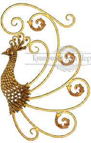 Кованый декоративный узор двусторонний арт. 1411 разм. 75x48