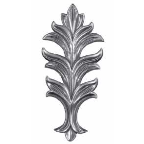 Кованый лист литье арт. 144 разм. 11,5x26,5