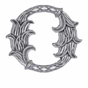 Кованый декоративный узор двусторонний арт. 145 разм. 12x13,5