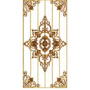 Кованая декоративная панель арт. 1485 разм. 80x160