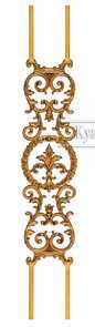Кованая балясина арт. 1502 разм. 18x100