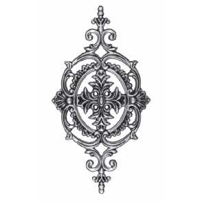 Кованая декоративная накладка арт. 158 разм. 40x21