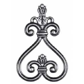 Кованый декоративный узор двусторонний арт. 159 разм. 18x12