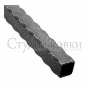 Кованый декоративный трубопрофиль, труба арт. SK16.20.1 разм. 20x20x3000