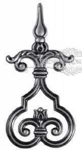 Кованый декоративный узор двусторонний арт. 162 разм. 12x25