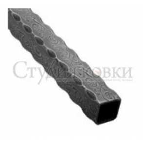 Кованый декоративный трубопрофиль, труба арт. SK16.30.1 разм. 30x30x3000