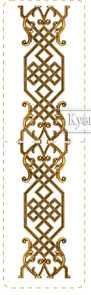 Кованый декоративный узор двусторонний арт. 1702 разм. 51,5x20