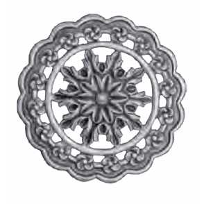 Кованый декоративный узор односторонний  арт. 1703 разм. 25