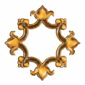 Кованый декоративный узор двусторонний арт. 1708 разм. 21x21