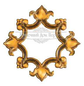 Кованый декоративный узор двусторонний арт. 1708 разм. 21x21