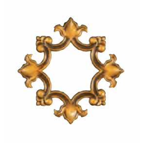 Кованый декоративный узор двусторонний арт. 1709 разм. 19,5x19,5