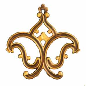 Кованая декоративная накладка арт. 1710 разм. 22x21