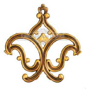 Кованая декоративная накладка арт. 1710 разм. 22x21