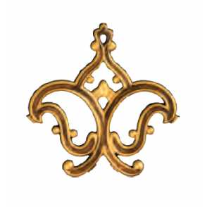 Кованая декоративная накладка арт. 1711 разм. 19x19