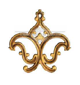 Кованая декоративная накладка арт. 1711 разм. 19x19