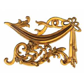 Кованый декоративный узор односторонний арт. 1714 разм. 48,5x32