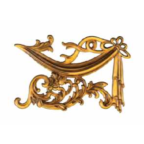 Кованый декоративный узор односторонний арт. 1717 разм. 32,5x24,5