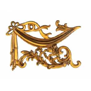 Кованый декоративный узор односторонний арт. 1718 разм. 34,5x24,5